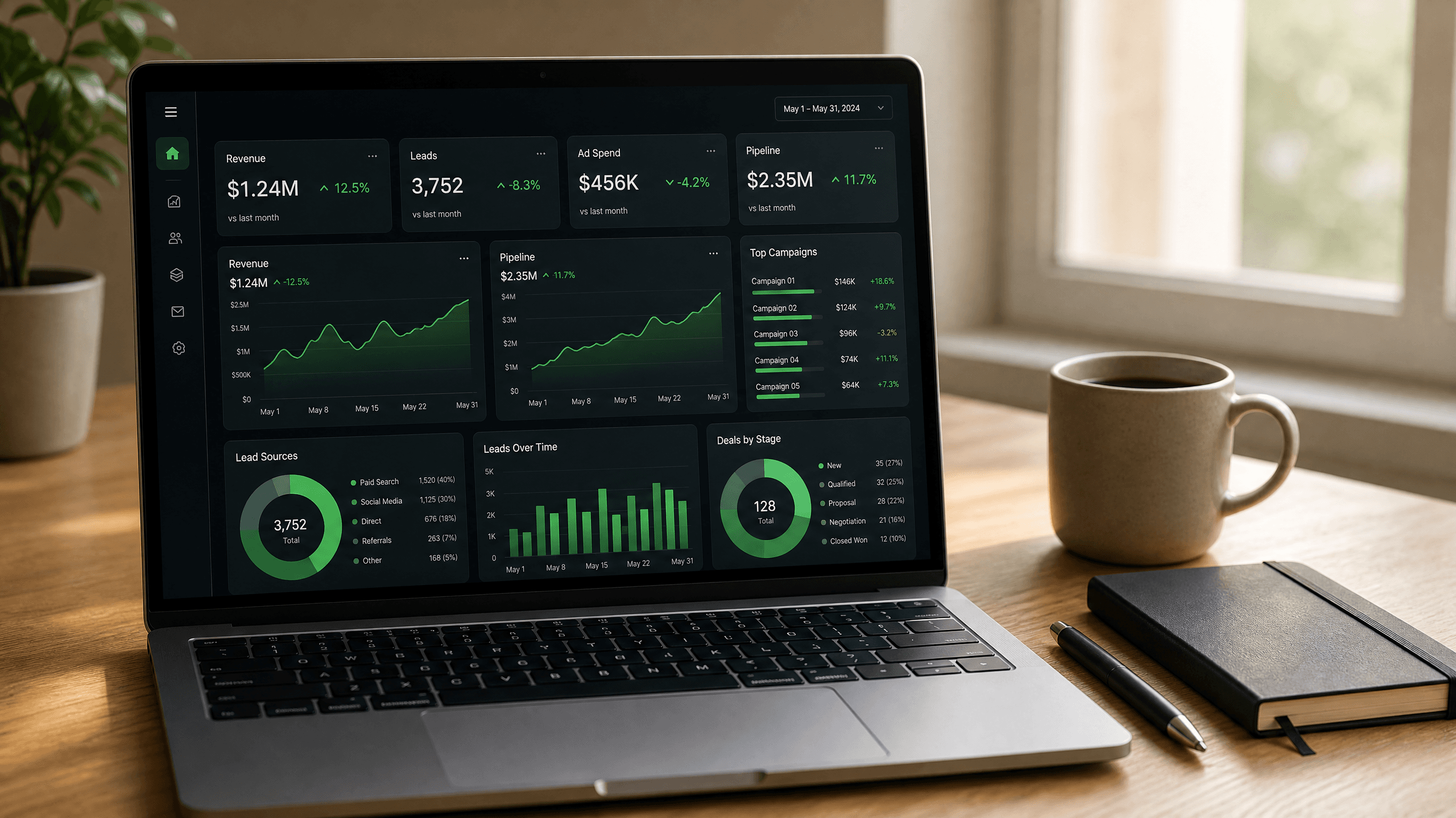 Unified dashboard with VantLaunch